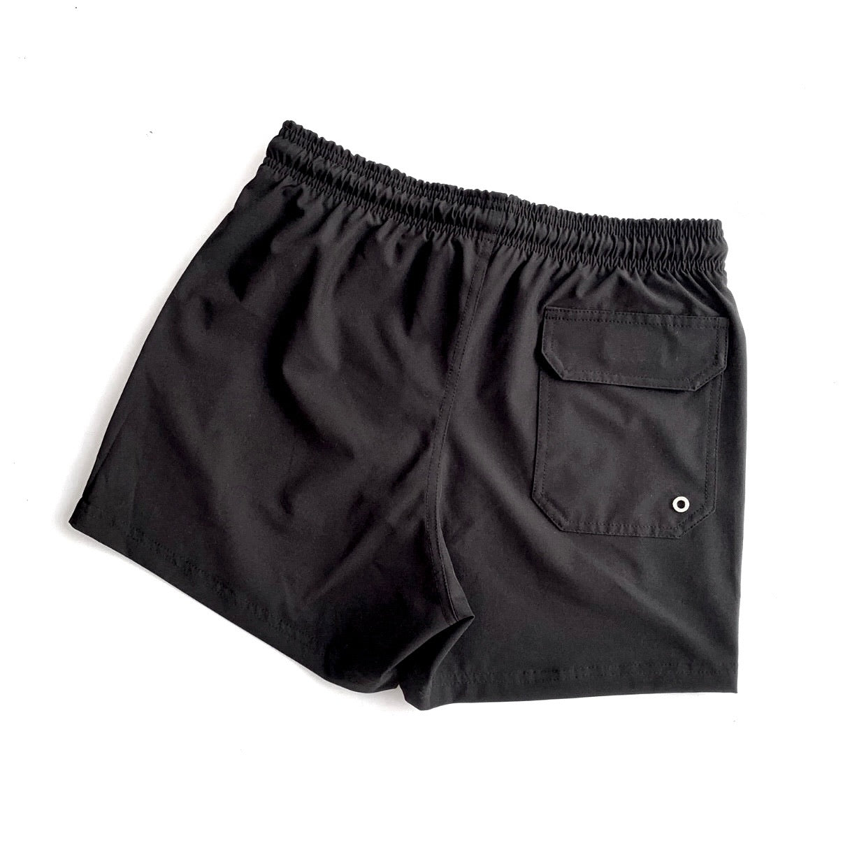 MEN BLACK SWIM TRUNK